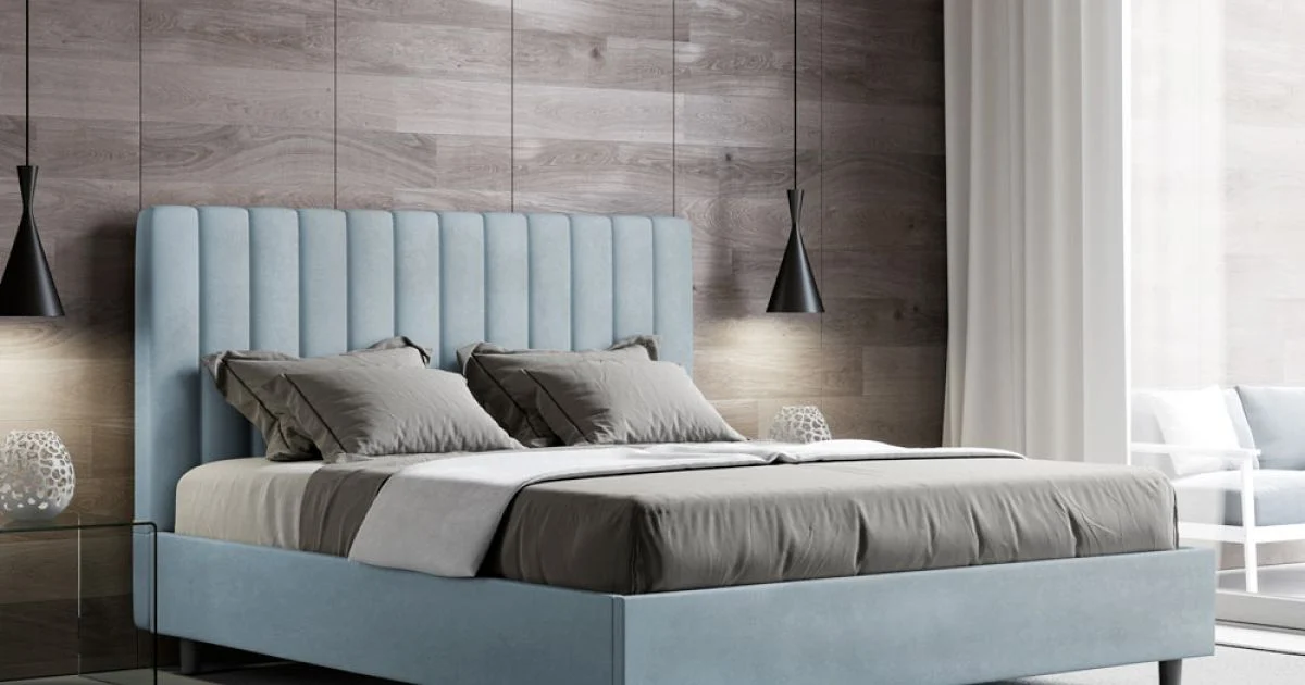 Letto 160x200 cm Microfibra con Linee Verticali Simmetriche Made in Italy - Guanto