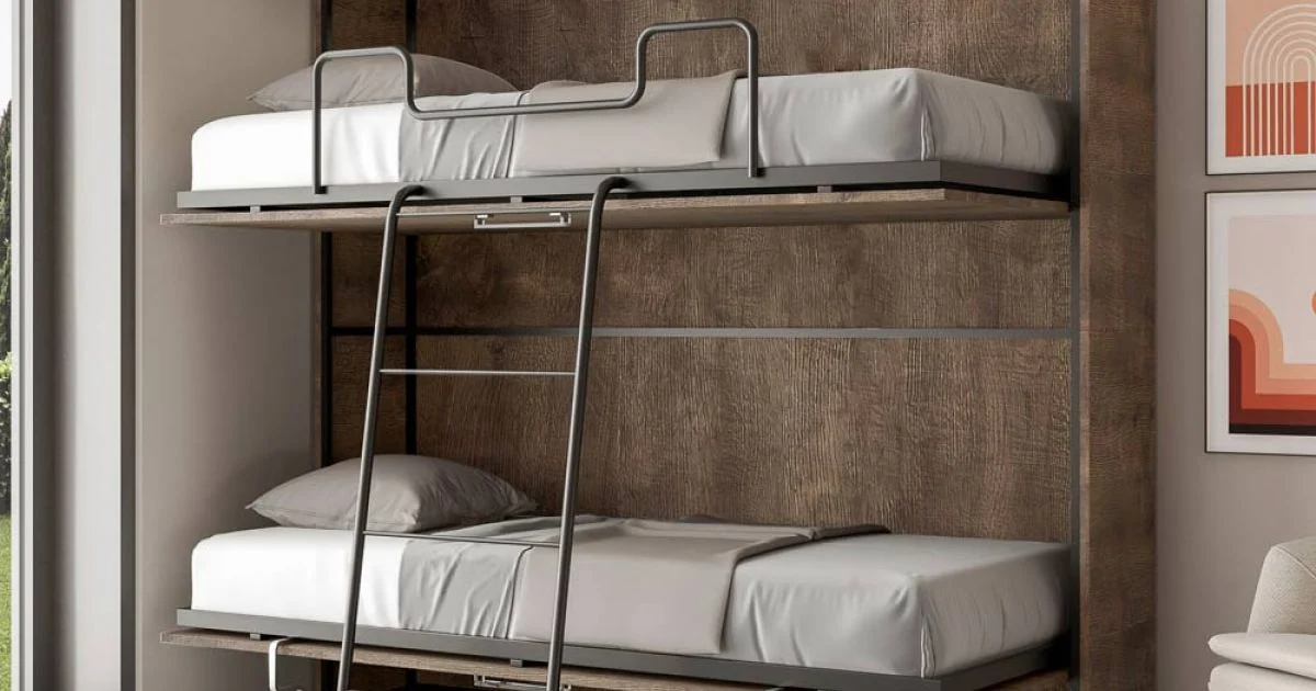Letto a Castello a Scomparsa Orizzontale Made in Italy - Collaborativo
