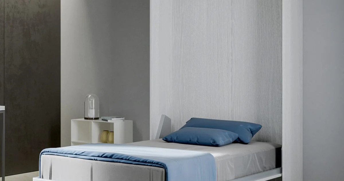 Letto a Una Piazza e Mezza a Scomparsa Verticale in Diverse Finiture - Magicompare