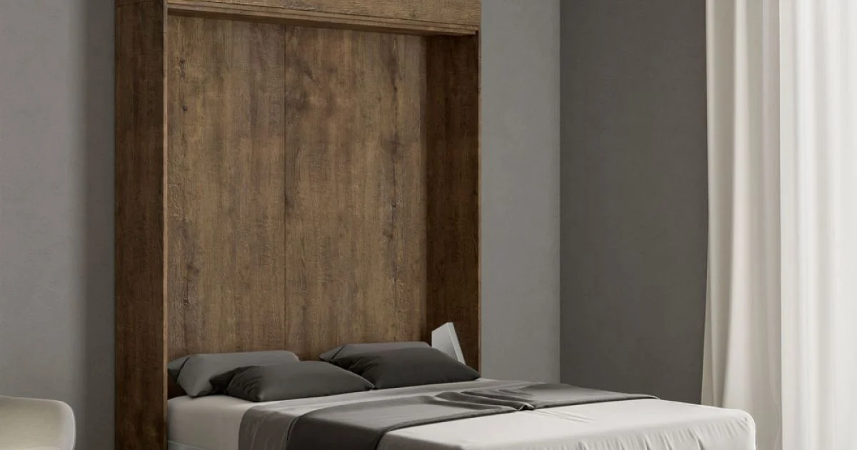Letto Alla Francese a Scomparsa Verticale con Pensile - Magicompare