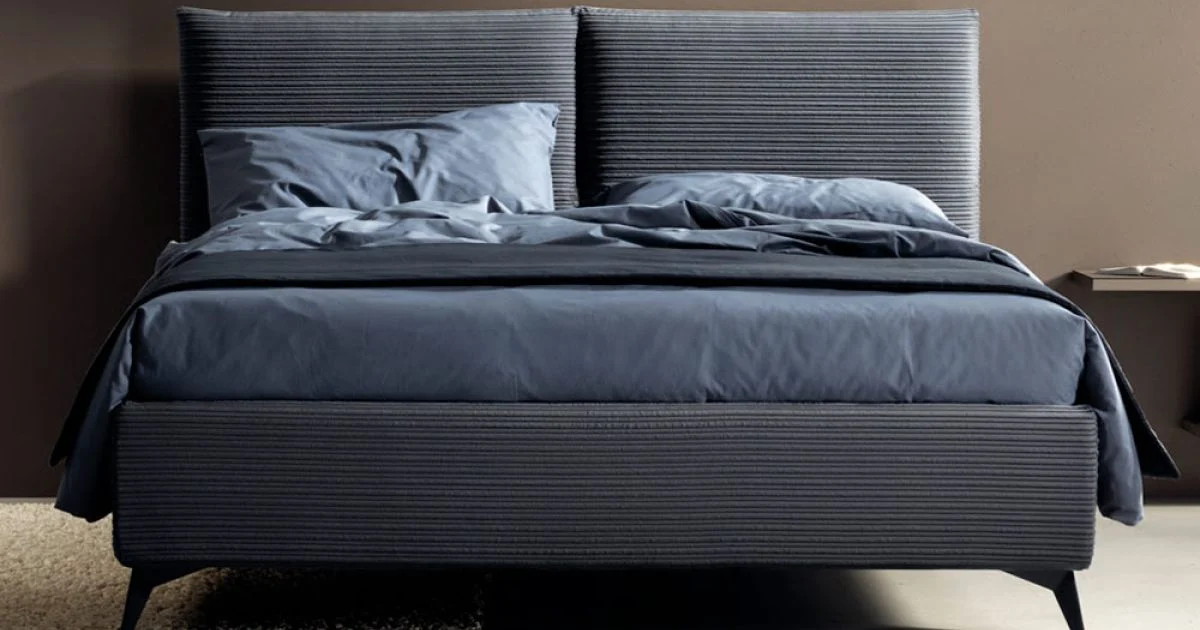 Letto Matrimoniale 160x190 con Imbottitura con Sagomatura a Cuscinone - Brezze