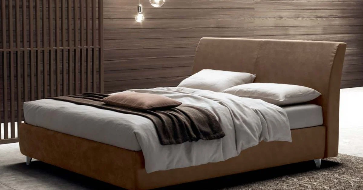 Letto Matrimoniale 160x190 con Testata Curva e di Importante Spessore - Magie