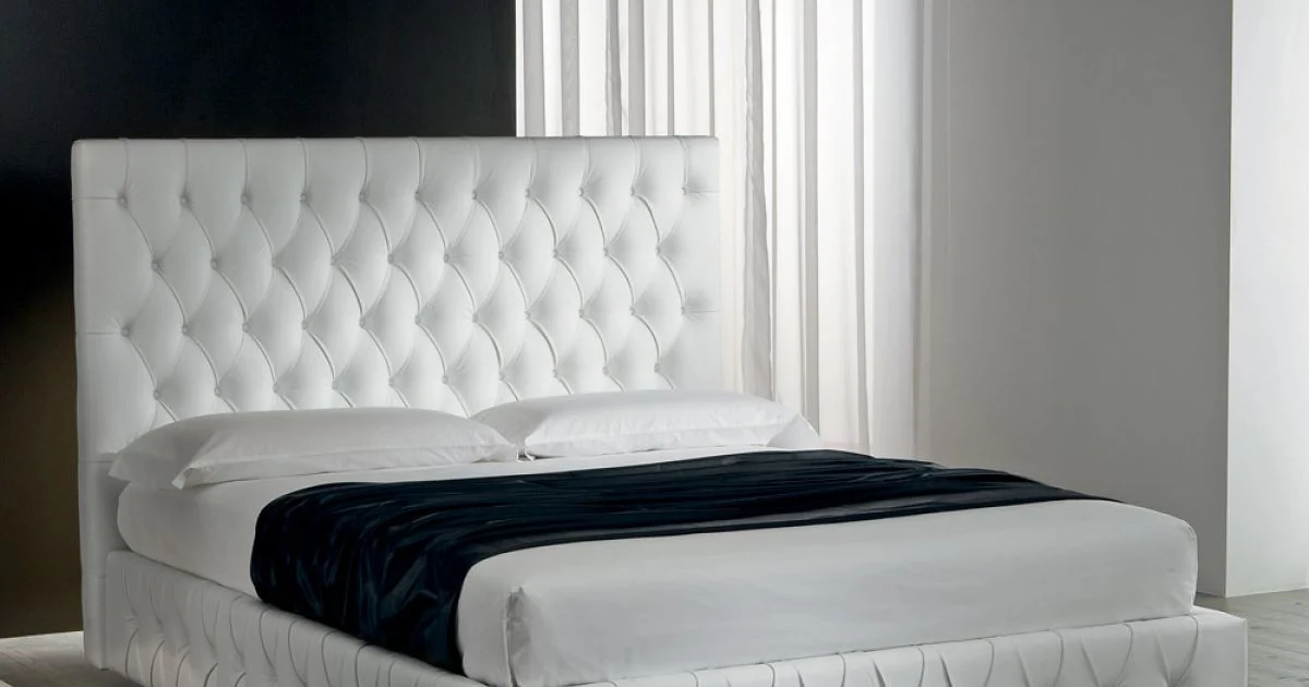 Letto Matrimoniale Capitonné con Contenitore Opzionale Made in Italy - Sciocco
