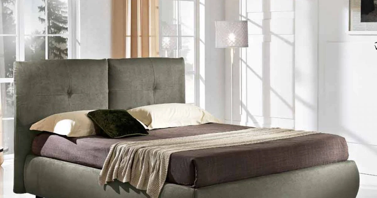 Letto matrimoniale con box contenitore alzante 160x190/200 cm Nina