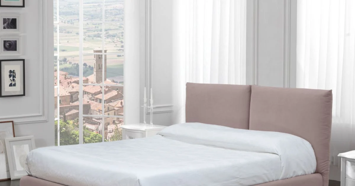 Letto Matrimoniale con Contenitore Opzionale e Piedini Made in Italy - Birba