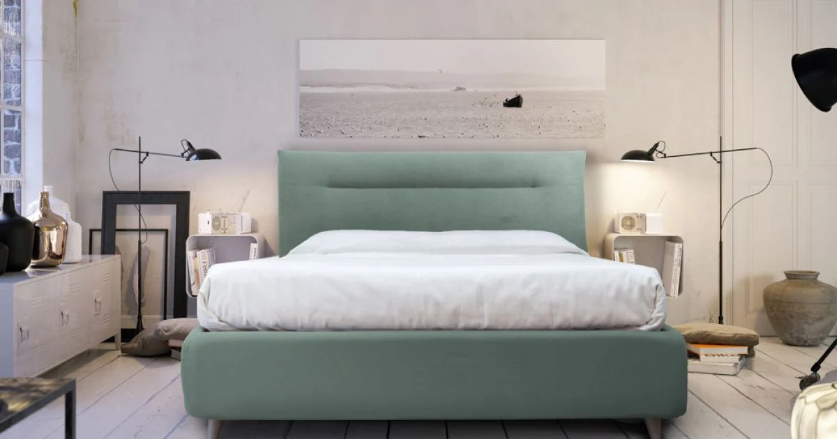 Letto Matrimoniale con Contenitore Opzionale Realizzato in Italia - Ciccio