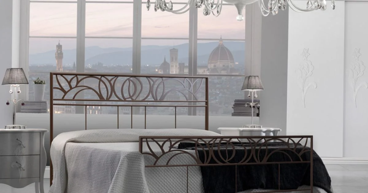 Letto Matrimoniale con Pediera Coordinata Corten - Peter