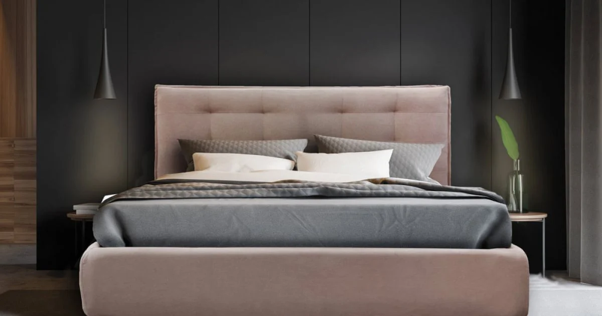 Letto Matrimoniale Imbottito con Contenitore Opzionale Made in Italy - Akira