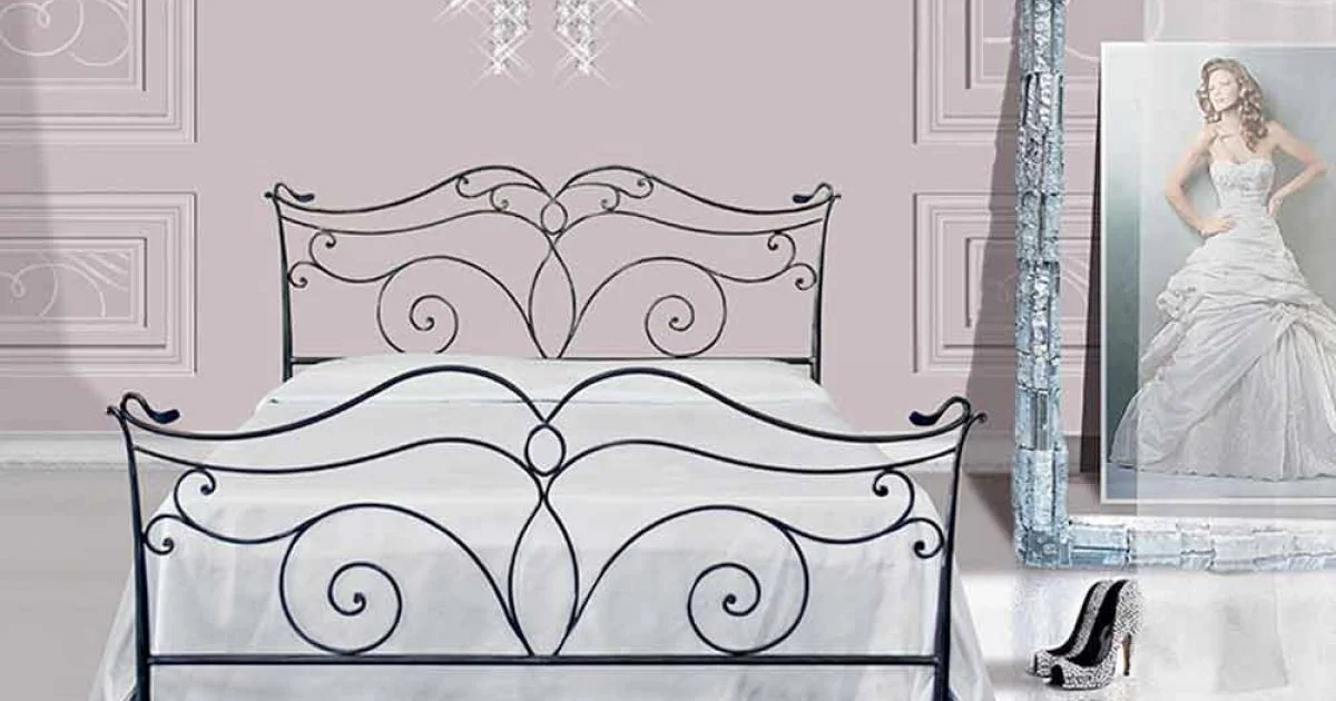 Letto Matrimoniale in Ferro Battuto Febo