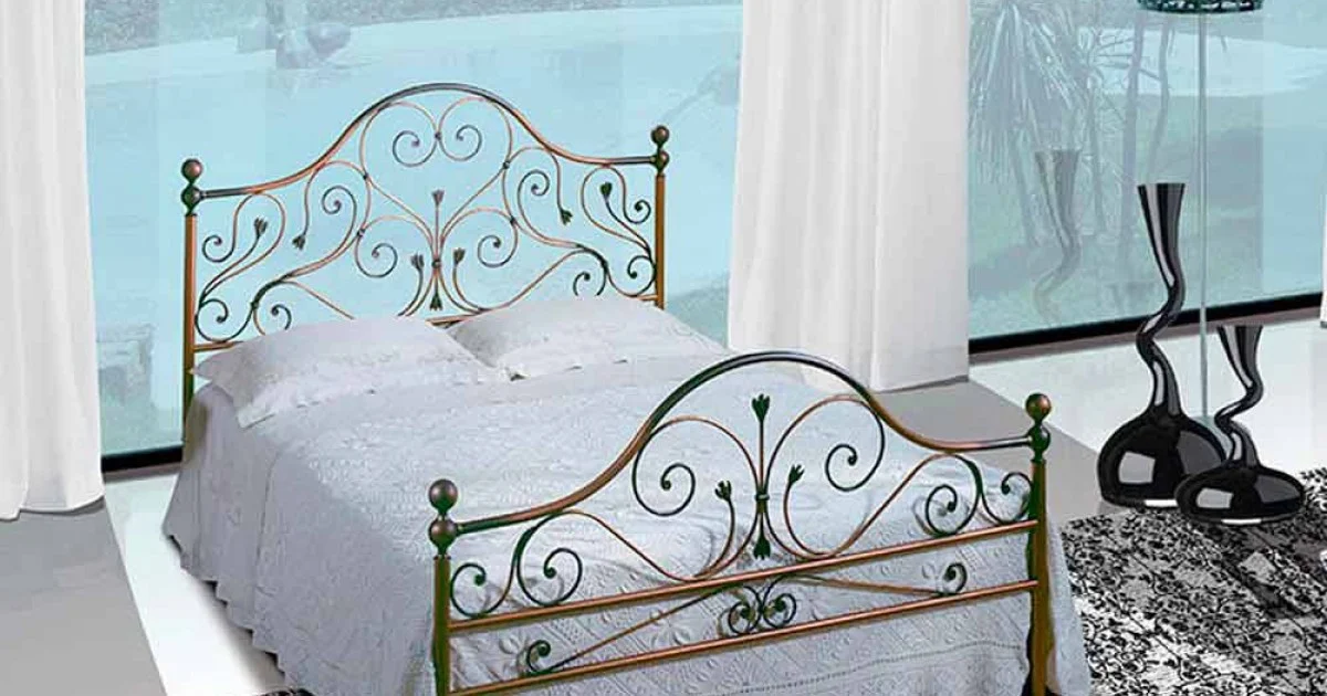 Letto Matrimoniale in Ferro Battuto Fenice