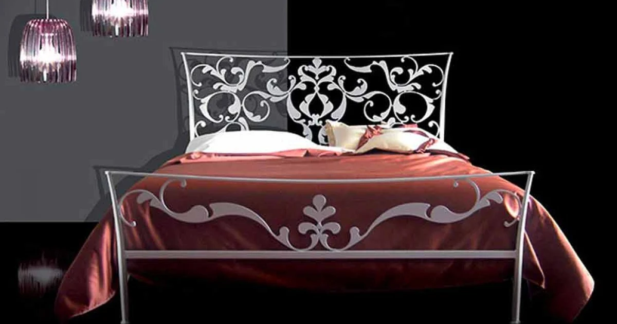 Letto Matrimoniale in Ferro Battuto Mimosa