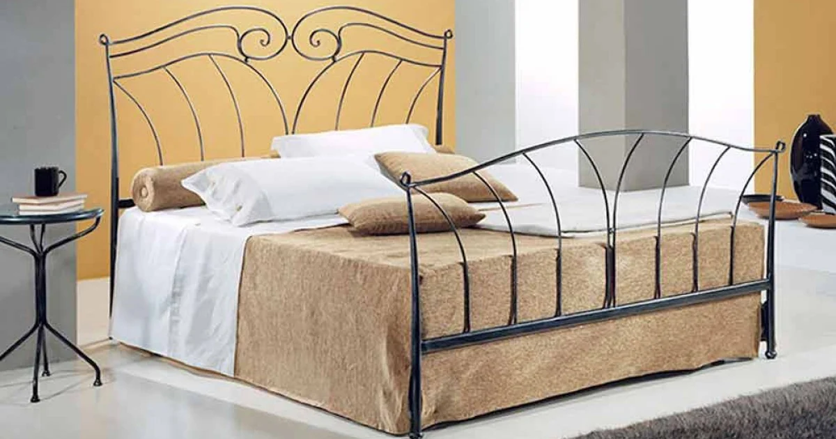 Letto Matrimoniale in Ferro Battuto Nettuno