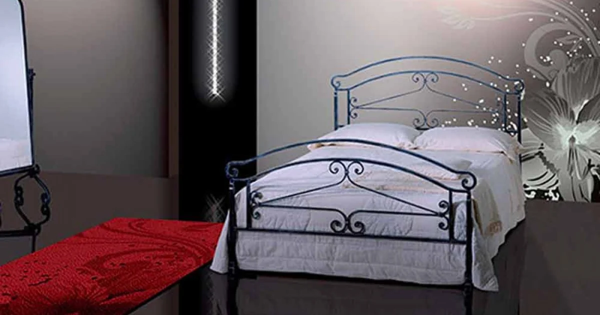 Letto Matrimoniale in Ferro Battuto Orione