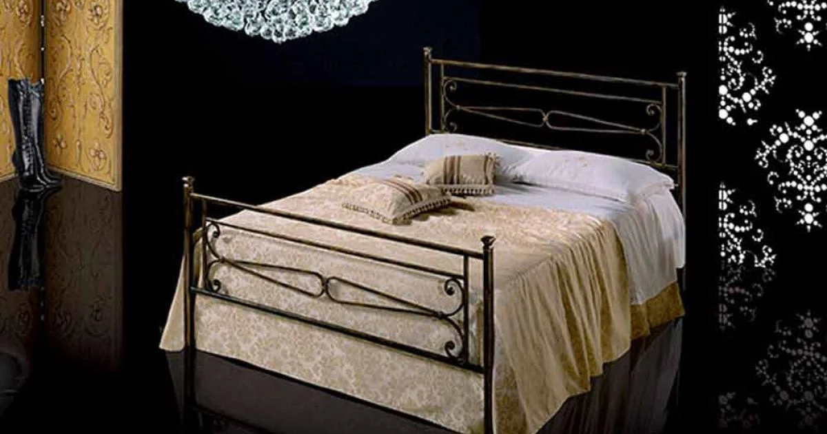 Letto Matrimoniale in Ferro Battuto Topazio
