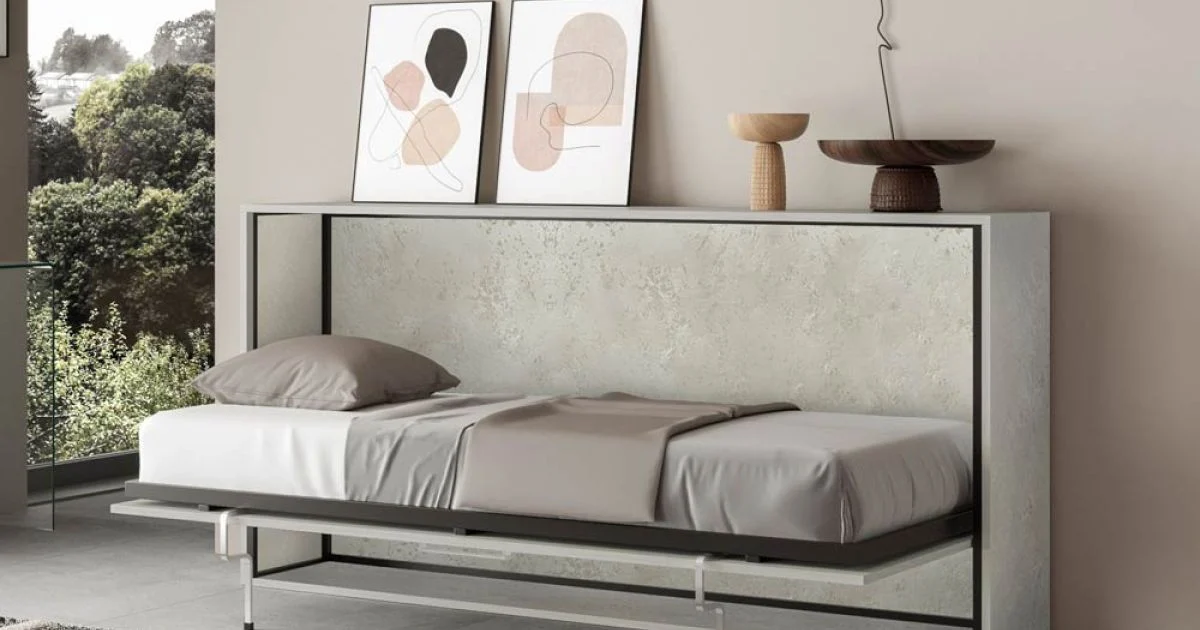 Letto Singolo a Scomparsa Orizzontale Made in Italy - Collaborativo