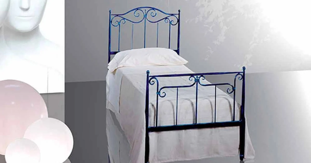 Letto Singolo in Ferro Battuto Auriga