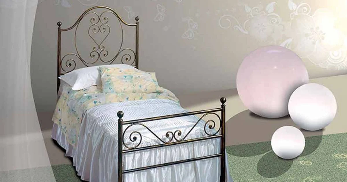 Letto Singolo in Ferro Battuto Gea