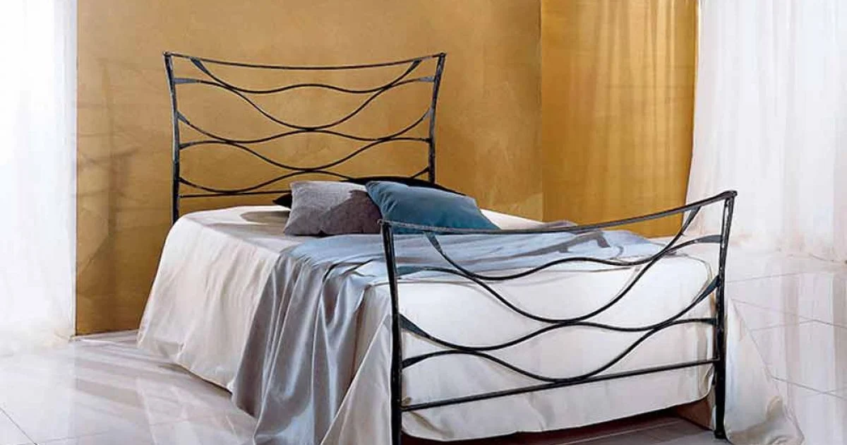 Letto Singolo in Ferro Battuto Idra