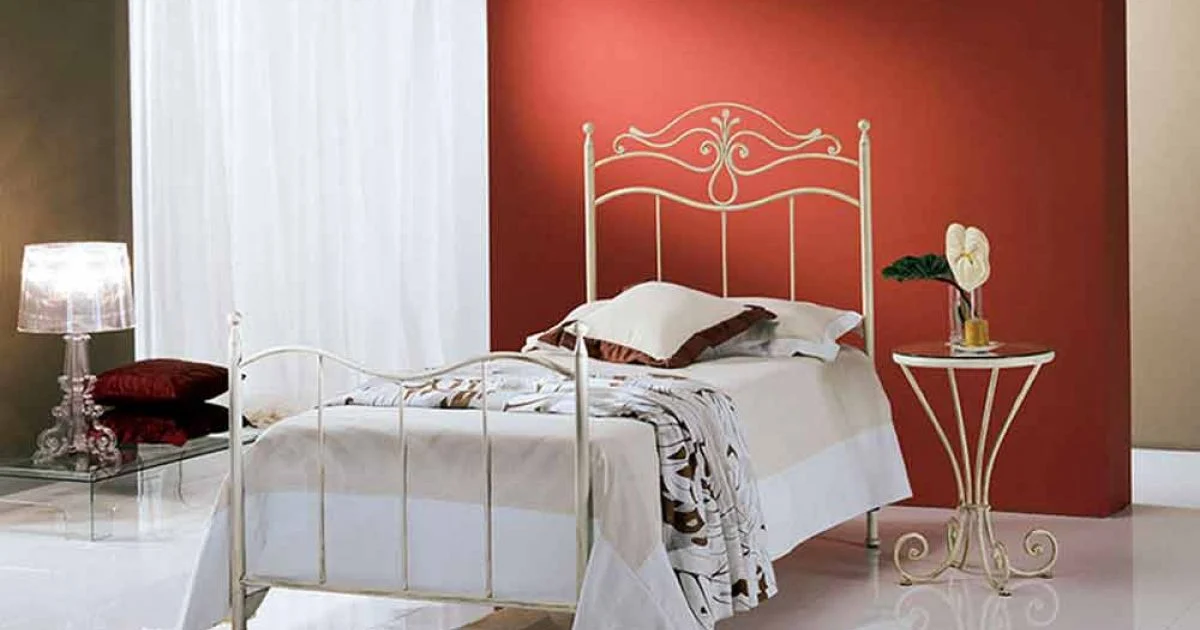 Letto Singolo in Ferro Battuto Lira