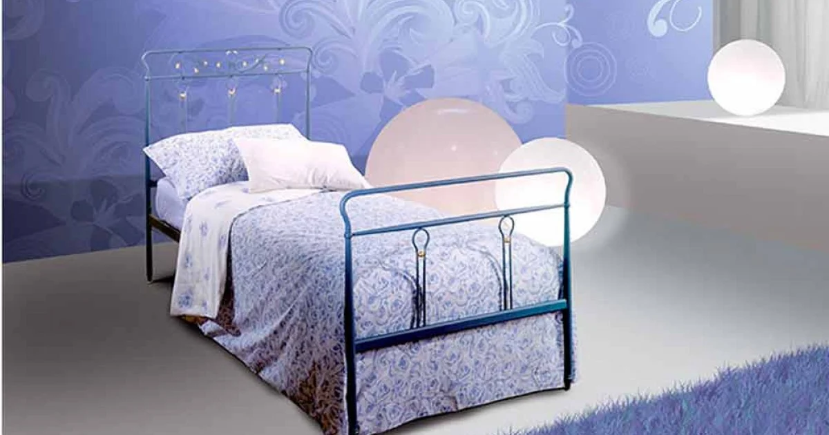 Letto Singolo in Ferro Battuto Pan