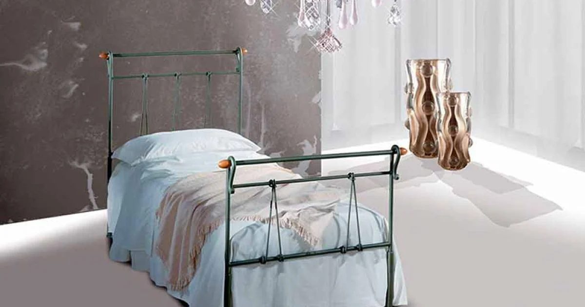 Letto Singolo in Ferro Battuto Perseo