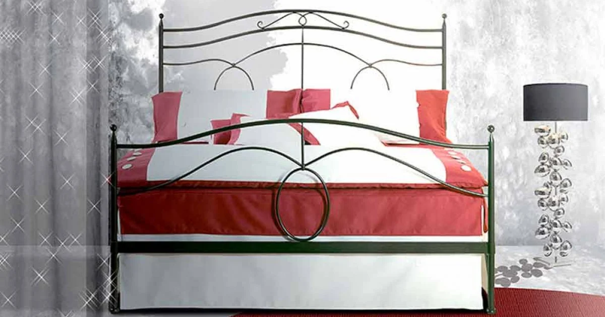 Letto Una Piazza e Mezzo in Ferro Battuto Cassiopea