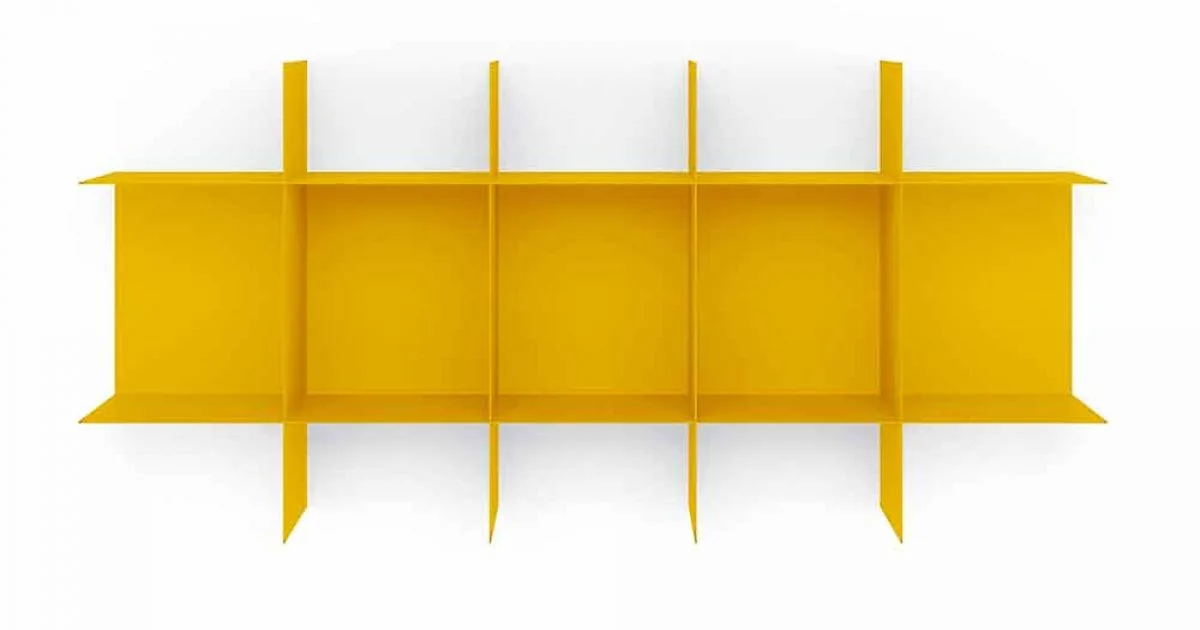 Libreria Componibile a Parete Design Modulare in Metallo di Alta Qualità - Roger