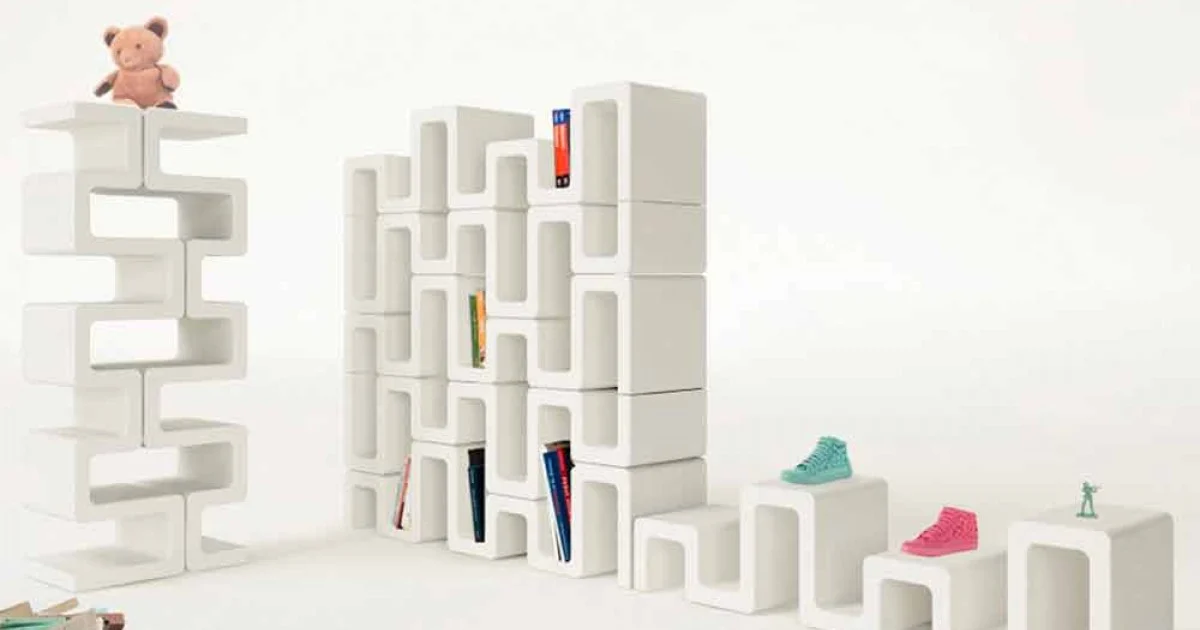 Libreria dal design moderno Sisma made in Italy