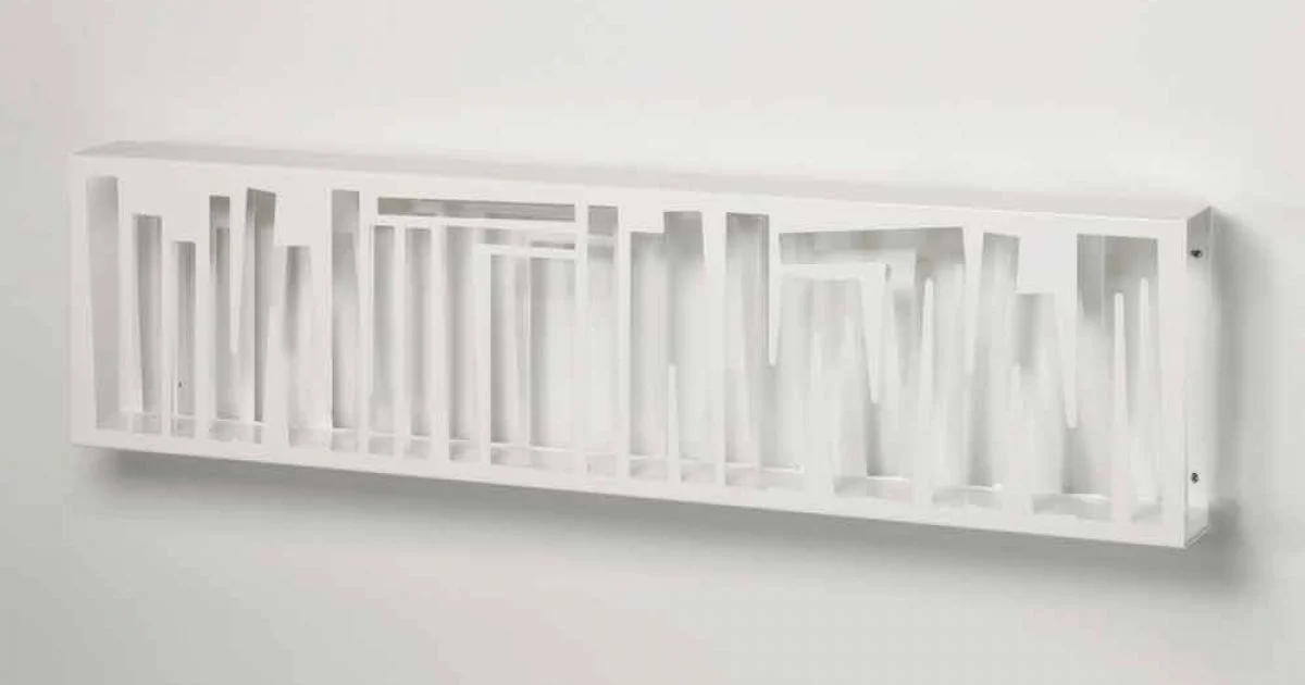 Libreria di Design Moderno da Parete in Metallo Bianco Made in Italy – Bolivia