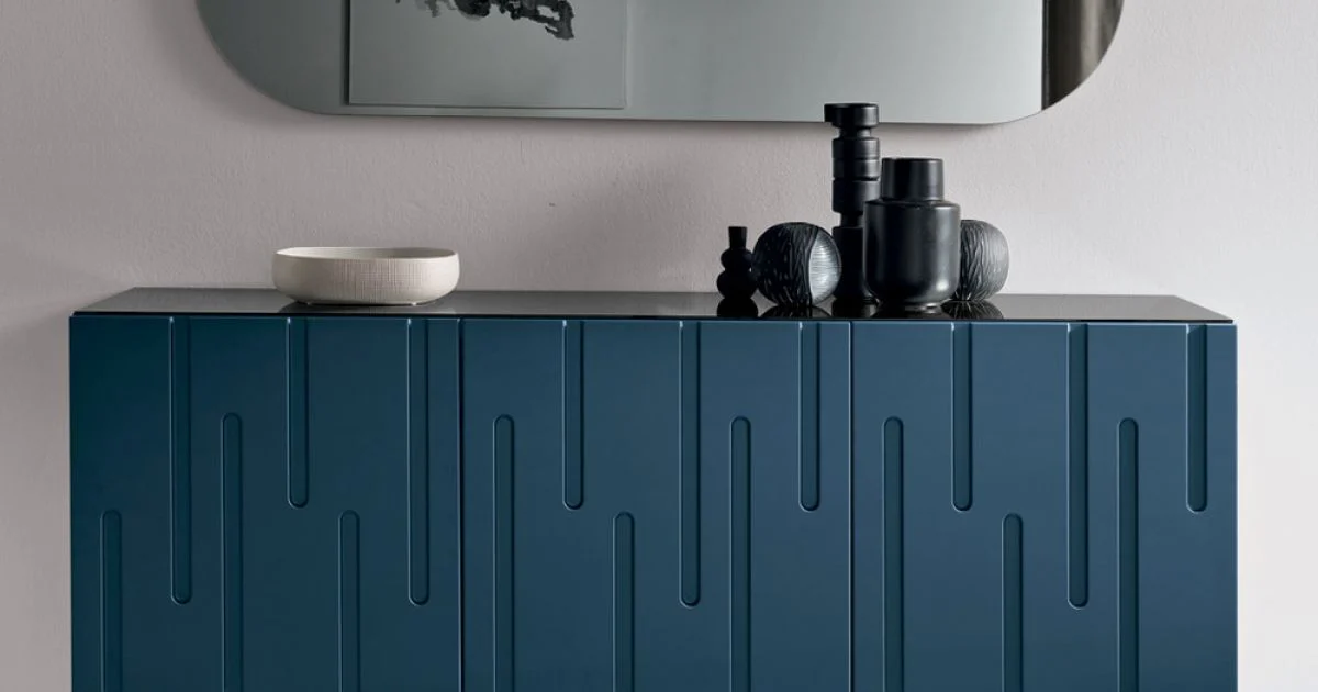 Madia con 3 Ante con Apertura Push Pull in MDF Made in Italy - Fabrizia