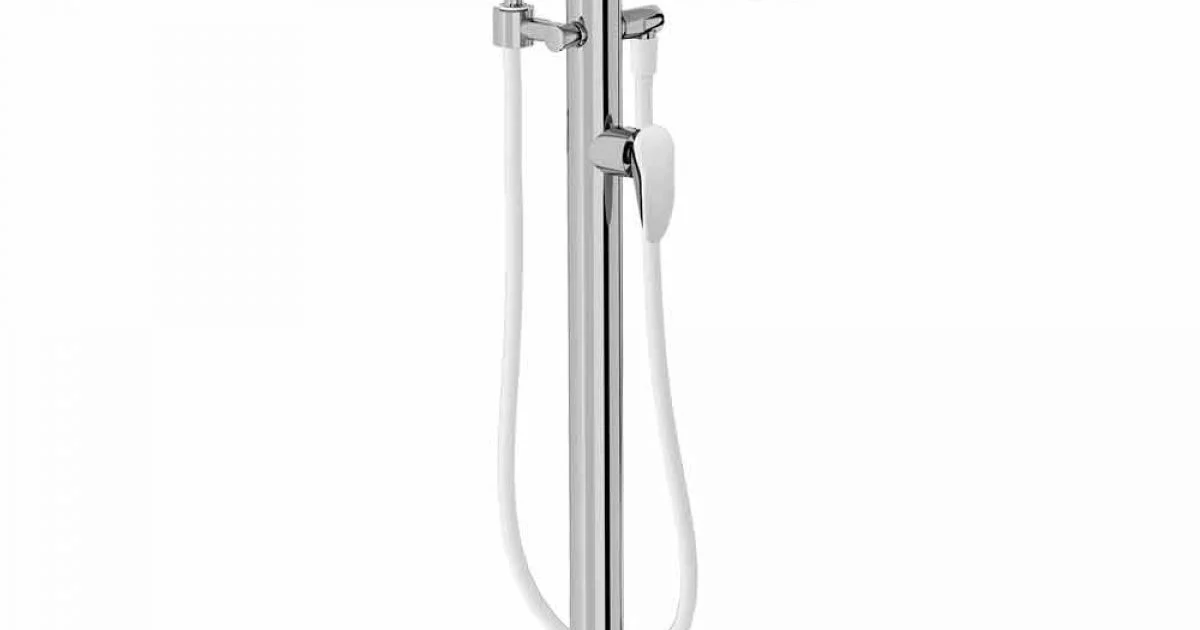 Miscelatore per Bordo Vasca a Colonna in Ottone di Design Made Italy - Benello