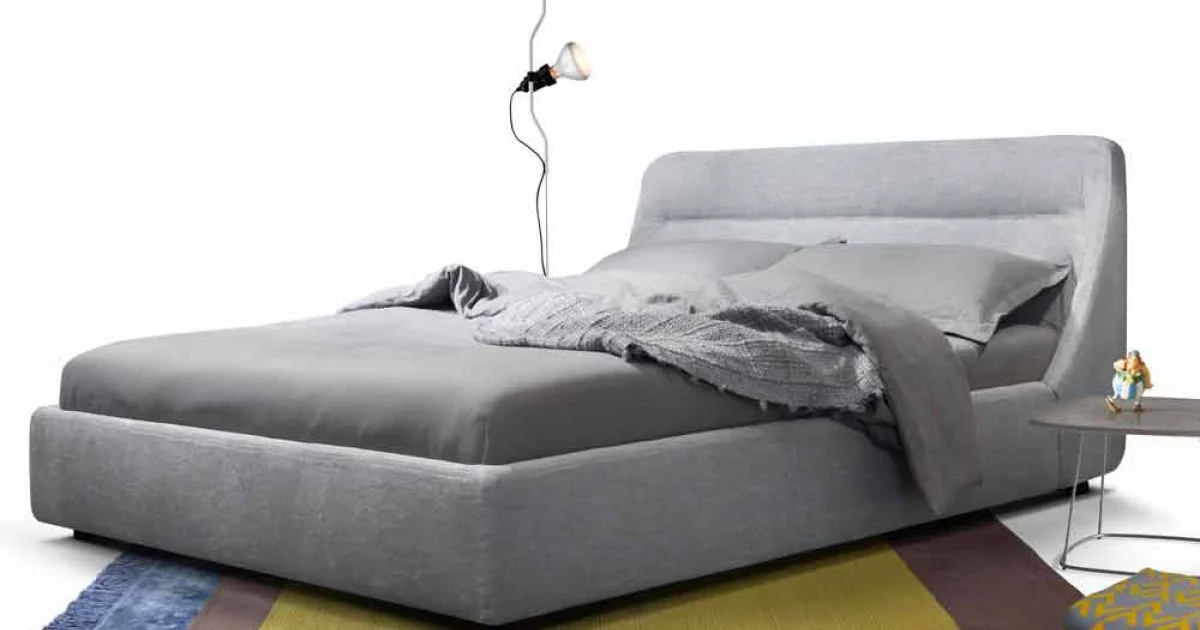 Letto matrimoniale imbottito di design Sleepway made in Italy