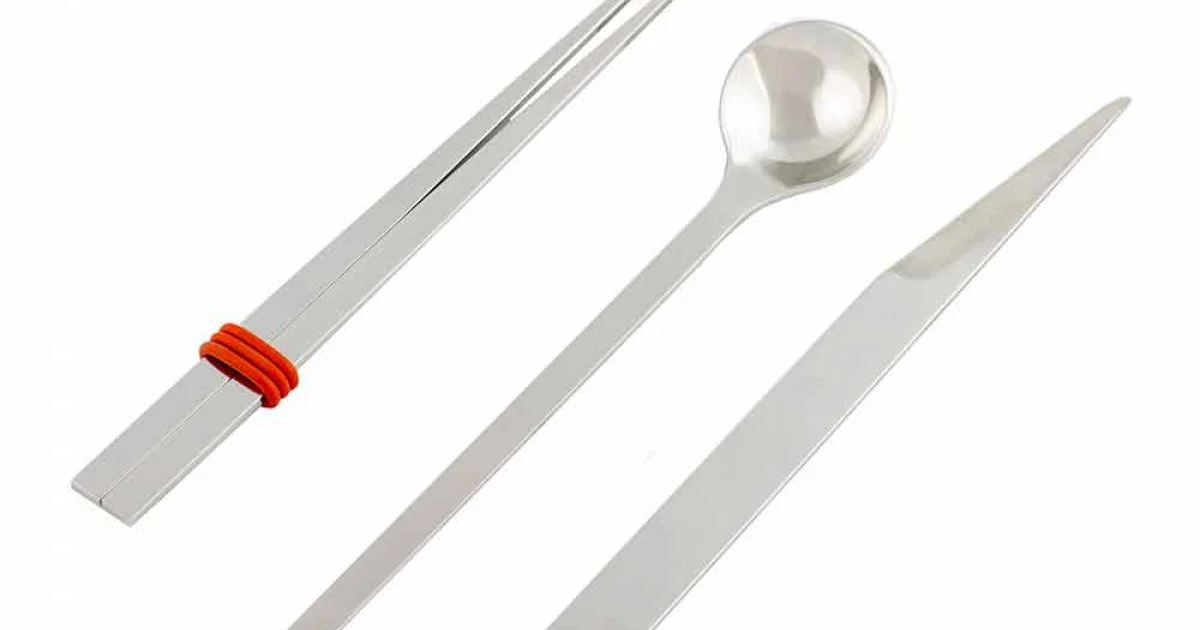 Posate in Acciaio Inox con Bacchette Design di Lusso Italiano - Carronde