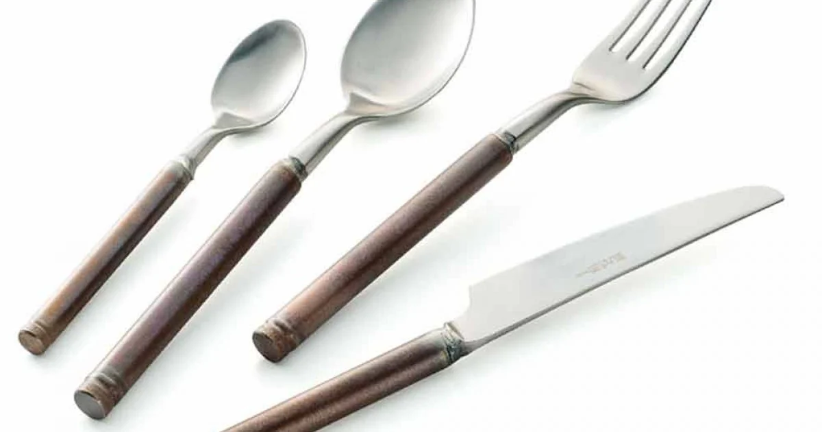 Posate in Acciaio Satinato 24 Pezzi Design Artigianale Italiano - Damerino