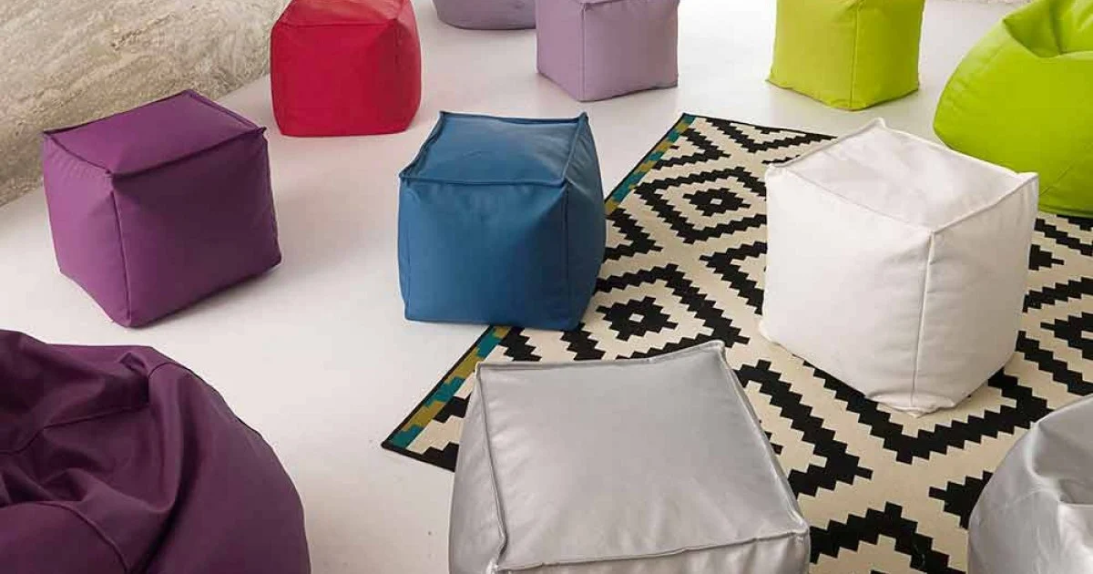 Pouf dal design moderno Flower