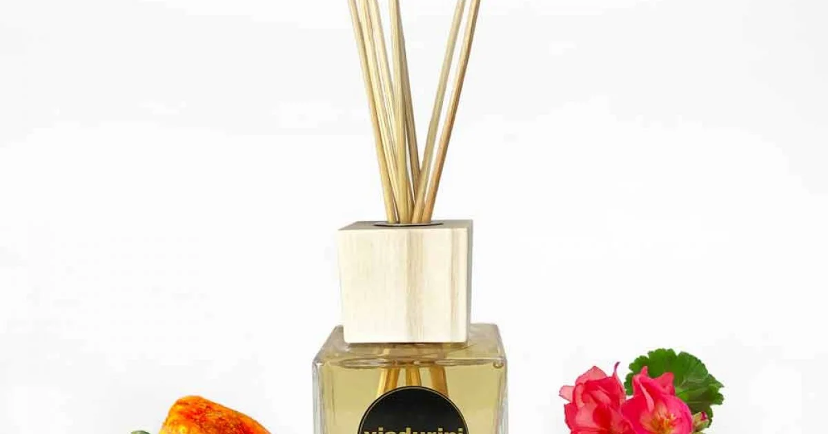 Profumatore Ambiente Fragranza Ambra 200 ml con Bastoncini - Romaeterna