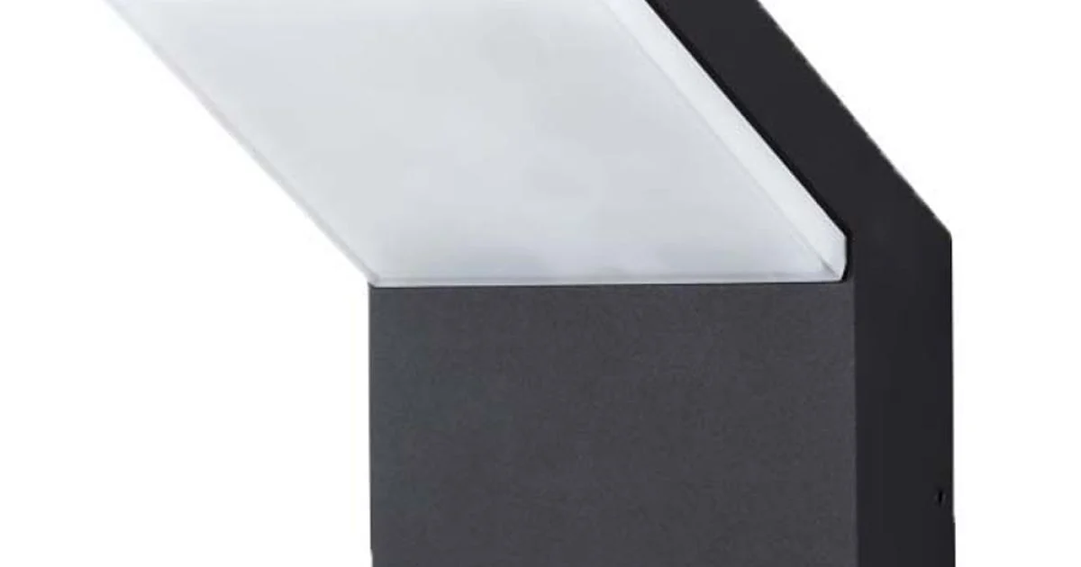 Proiettore LED 18W Applique da Esterno in Alluminio Bianco o Nero - Nerea