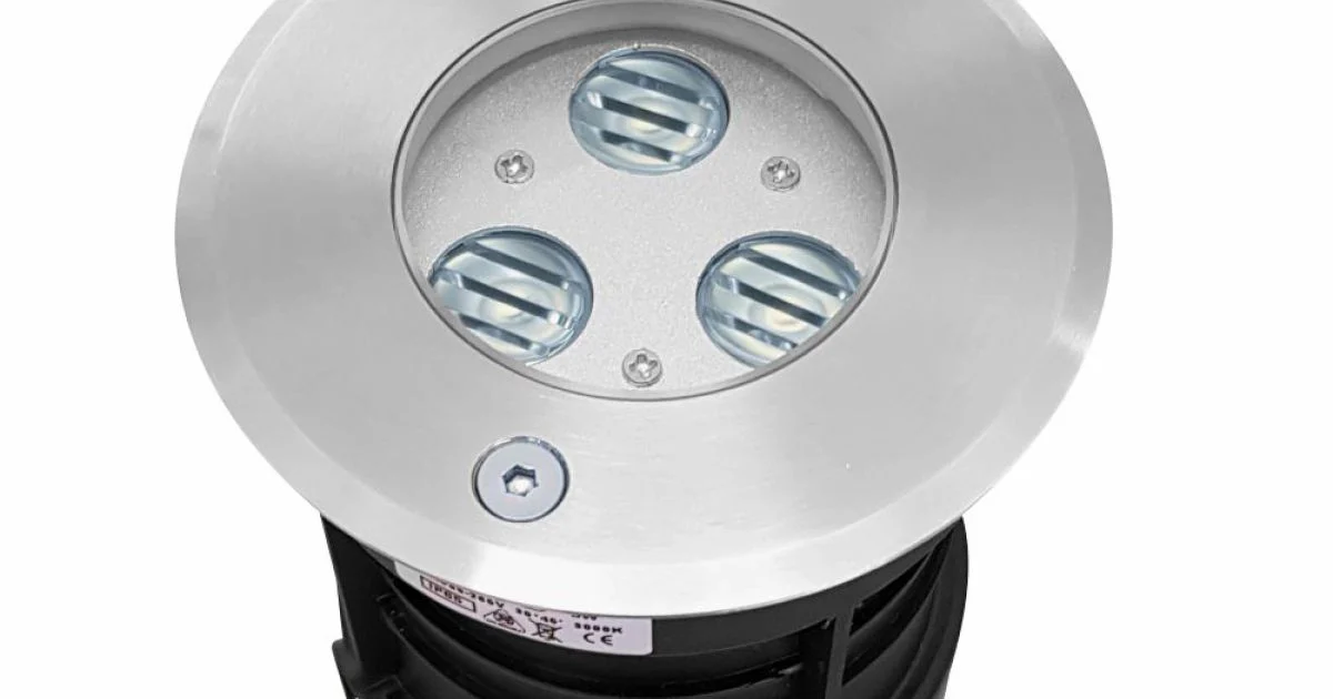 Proiettore, Faretto Rotondo con Led da Esterno in Acciaio Inox - Dakota