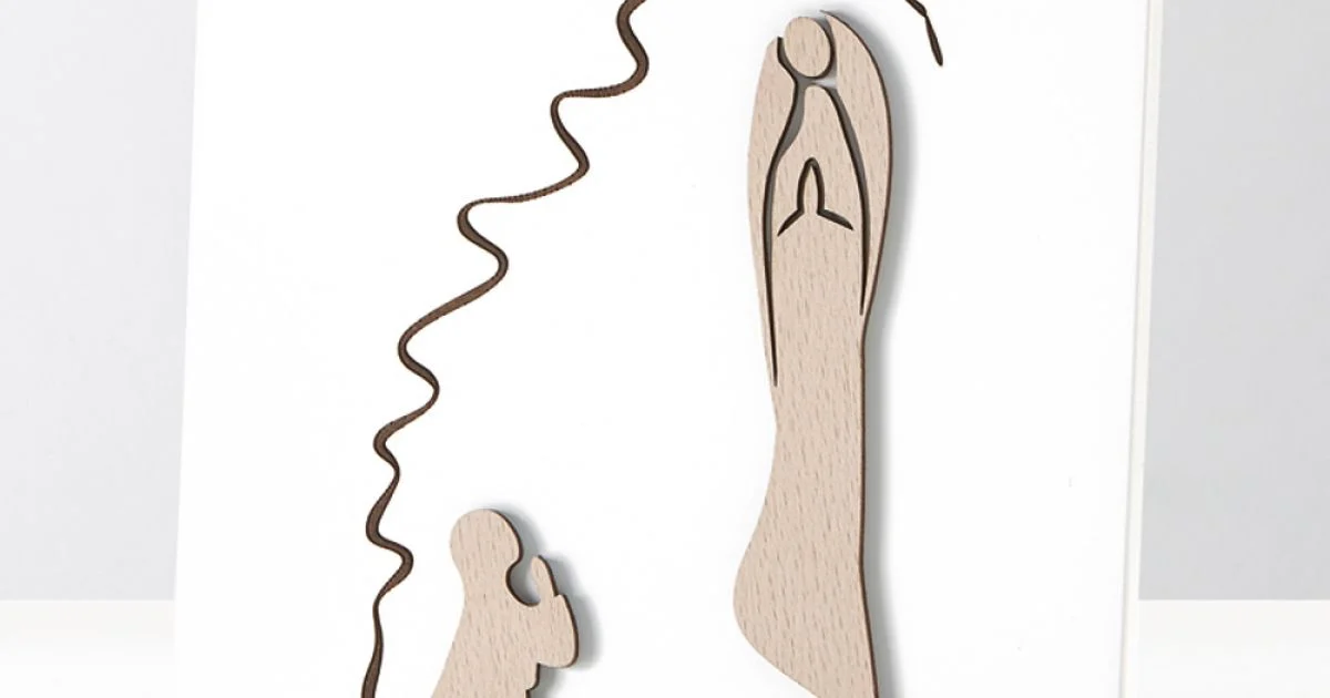 Quadretto che Raffigura l'Apparizione Made in Italy - Madelein