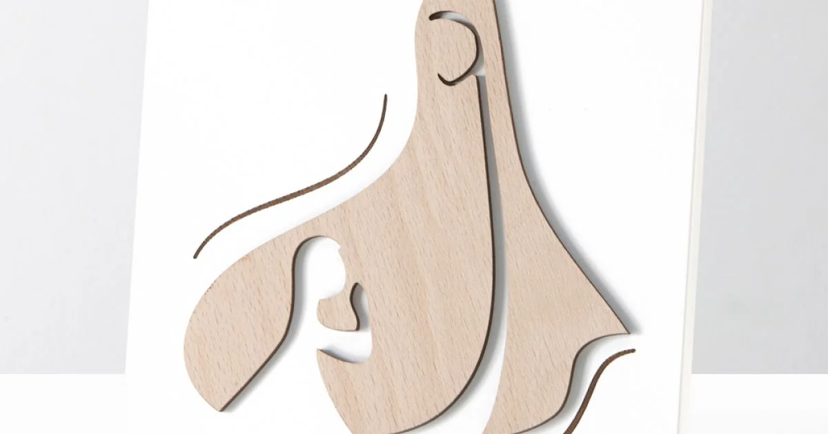 Quadretto con Scena Sacra Apparizione dell'Angelo alla Madonna Made in Italy - Babuska