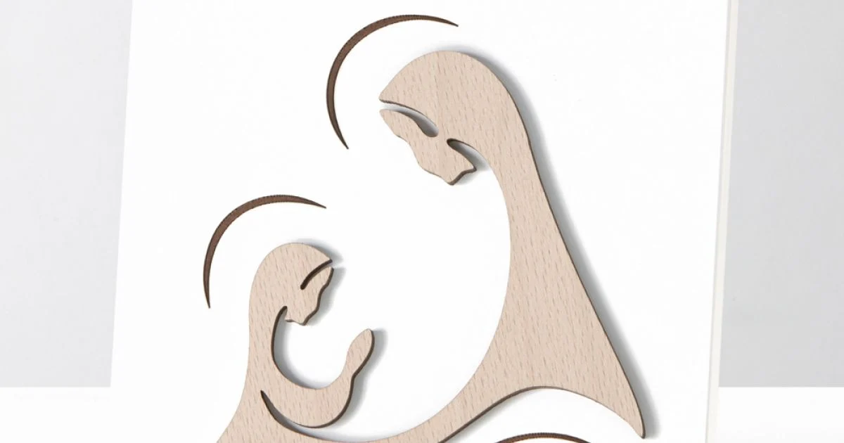 Quadretto Raffigurante Apparizione dell'Arcangelo alla Madonna Made in Italy - Abu