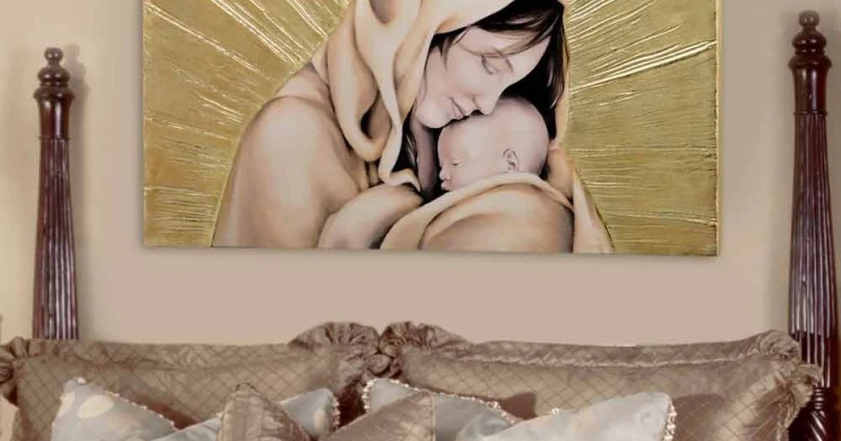 Quadro di design realizzato a mano Amore Infinito by Viadurini Decor