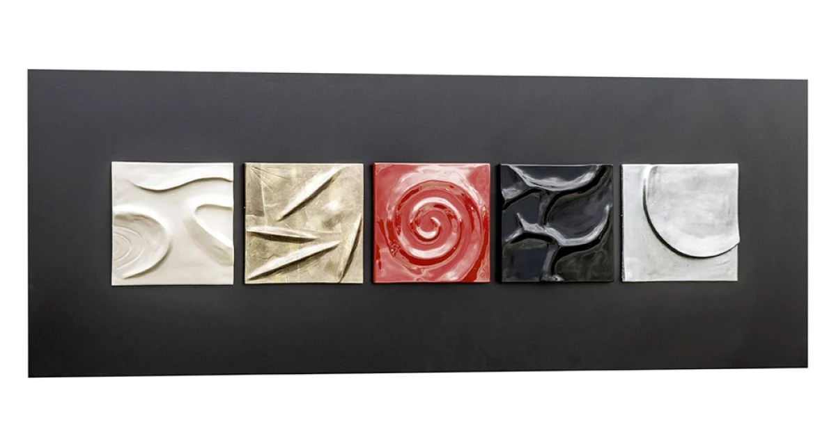 Quadro astratto di design decorato a mano Moma by Viadurini Decor, made in Italy