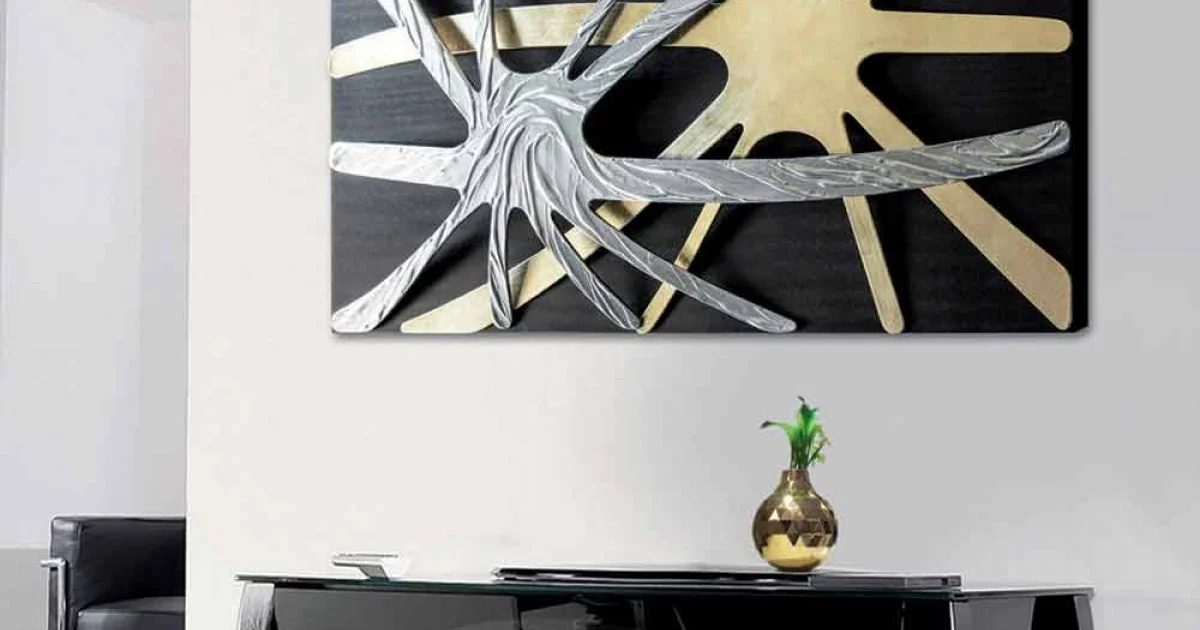 Quadro astratto di design Spider made in Italy, prodotto artigianale