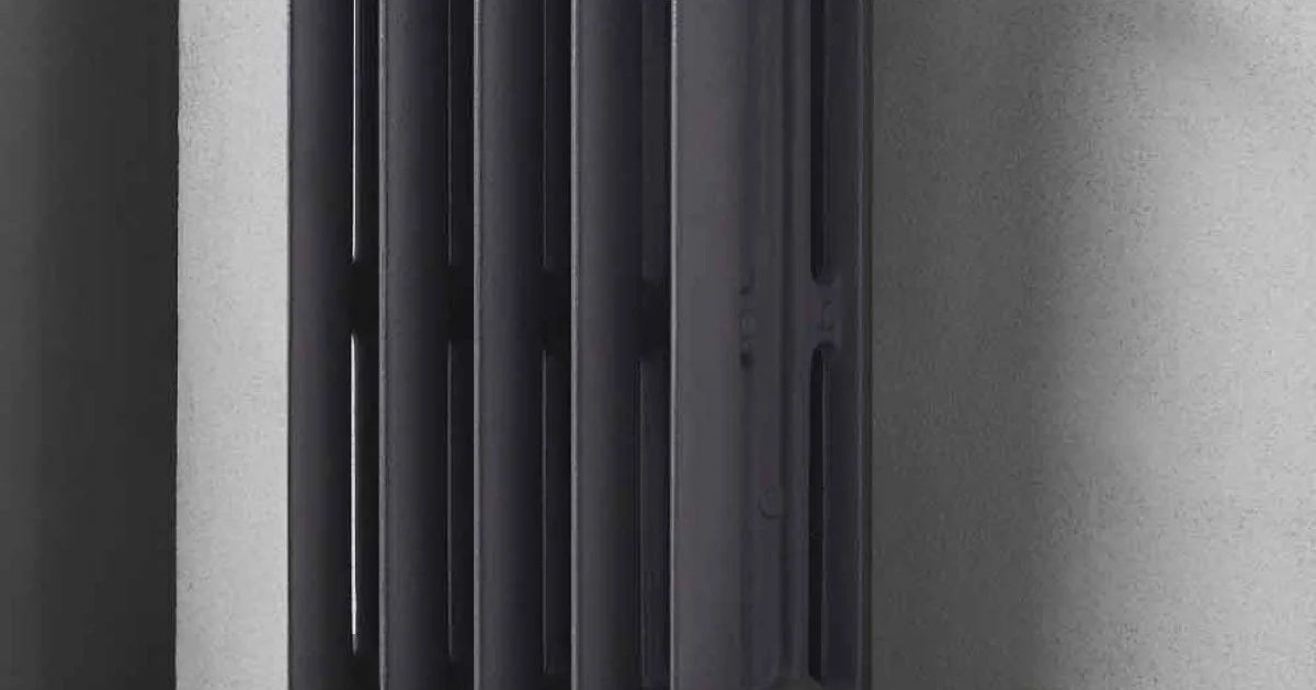 Radiatore di Design 5 Elementi Lisci in Ghisa da Terra fino 914 W - Barocco