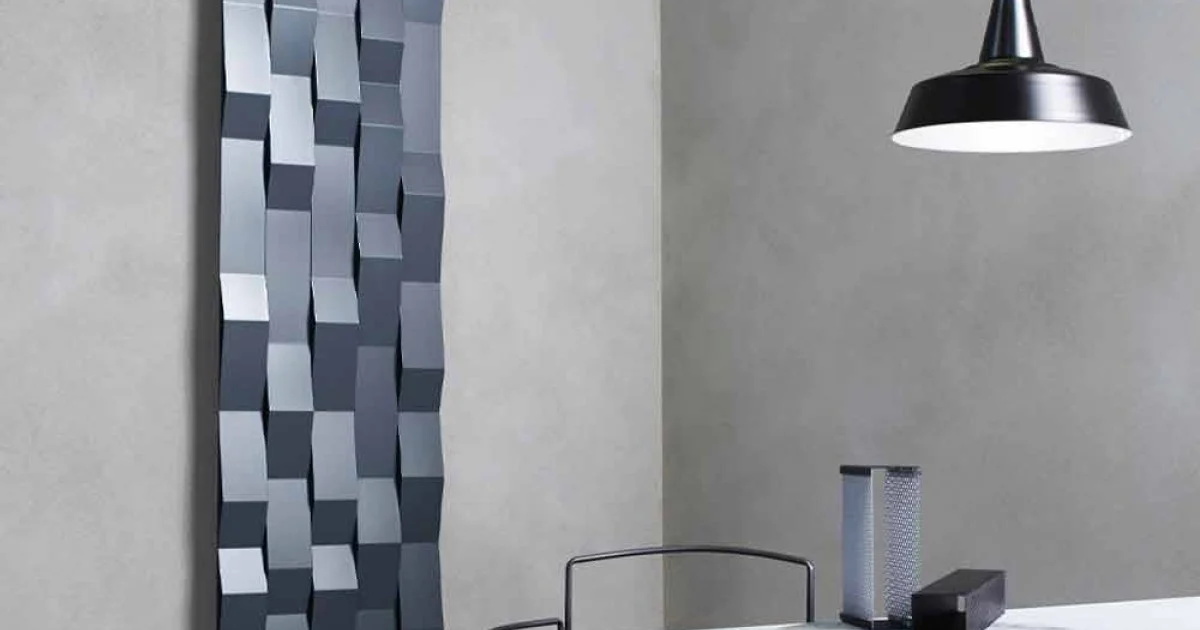 Radiatore Elettrico a Parete in Acciaio di Design Moderno fino 1400 Watt - Stone
