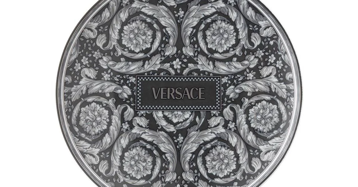 Rosenthal Versace Barocco 4 Piatti Piani Diametro 17 cm in Porcellana - Barocco