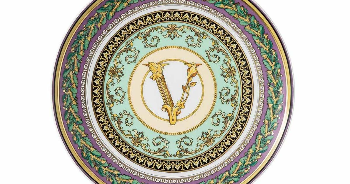 Rosenthal Versace Barocco Mosaic 4 Piatti Piani Diametro 17 cm - Mosaic