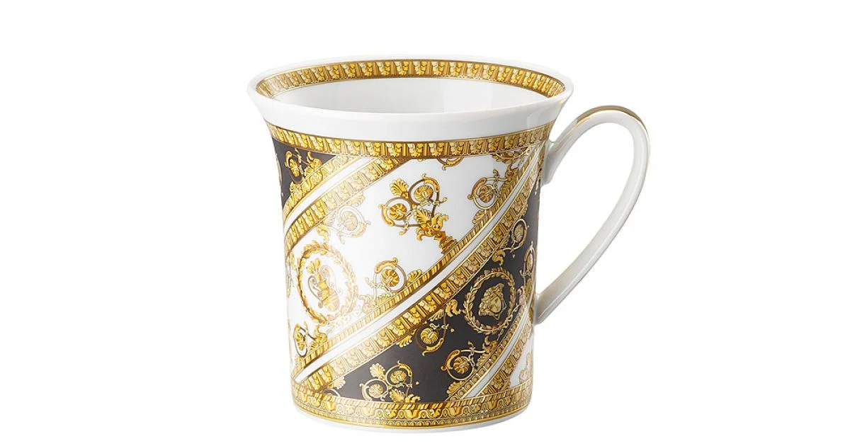 Rosenthal Versace I Love Baroque 4 Bicchieri con Manico in Porcellana - Baroque