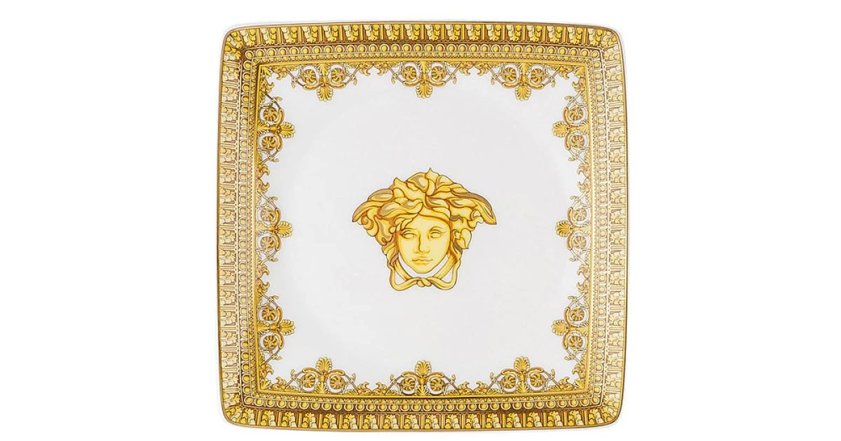 Rosenthal Versace I Love Baroque 6 Coppette Quadre Piane in Porcellana - Baroque